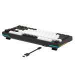 Bàn phím cơ Gaming DAREU EK75 White Black (Firefly Switch, RGB, Type-C)