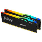 RAM Desktop Kingston FURY Beast RGB 64GB (2x32GB) DDR5 5200MHz