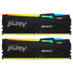 RAM Desktop Kingston FURY Beast RGB 64GB (2x32GB) DDR5 5200MHz