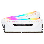 RAM Desktop CORSAIR Vengeance RGB Pro White 16GB (2x8GB) DDR4 3200MHz